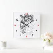 「不思議の国のアリス」の壁掛け時計,No.02 Vierkante Klok (Huis)