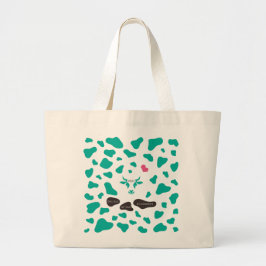 世 界 op 抜, 闇かがら grote tote bag