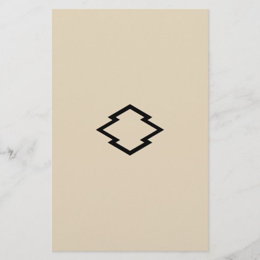 中陰松皮菱 BRIEFPAPIER (Voorkant)