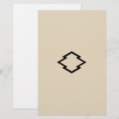 中陰松皮菱 BRIEFPAPIER (Voorkant / Achterkant)