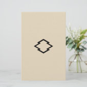 中陰松皮菱 BRIEFPAPIER (Staand voorkant)
