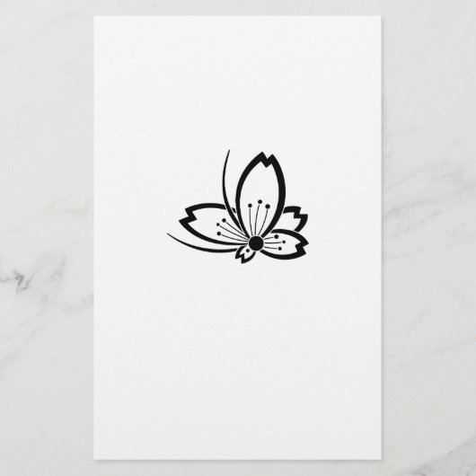 中陰桜飛び蝶 BRIEFPAPIER (Voorkant)