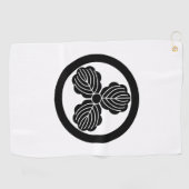 丸に三つ柏 GOLFHANDDOEK (Horizontaal)