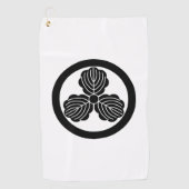 丸に三つ柏 GOLFHANDDOEK (Voorkant)