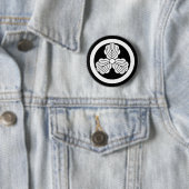 丸に三つ柏 RONDE BUTTON 5,7 CM (In situ)