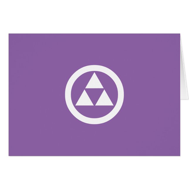 丸に三つ鱗 (Voorkant Horizontaal)