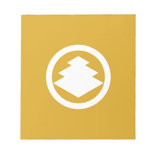 丸に三階菱 NOTITIEBLOK (Voorkant)