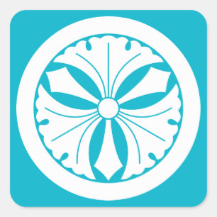 丸に剣三つ銀杏 VIERKANTE STICKER