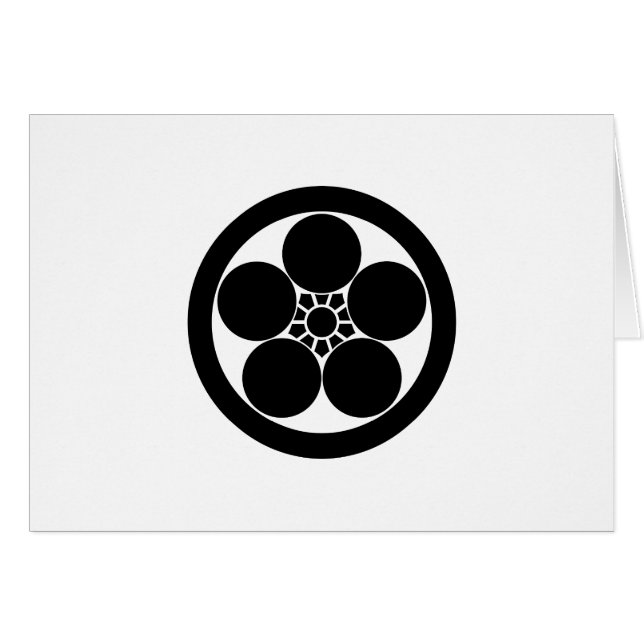 丸に梅鉢 (Voorkant Horizontaal)