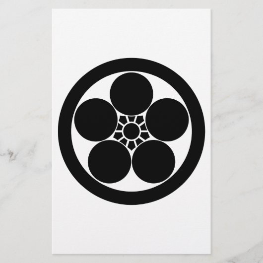 丸に梅鉢 BRIEFPAPIER (Voorkant)
