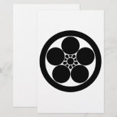 丸に梅鉢 BRIEFPAPIER (Voorkant / Achterkant)
