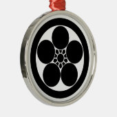 丸に梅鉢 METALEN ORNAMENT (Rechts)