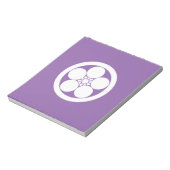 丸に梅鉢 NOTITIEBLOK (Linkerzijde)