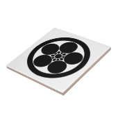 丸に梅鉢 TEGELTJE (Zijkant)