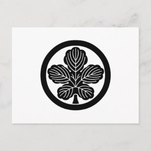 丸に梶の葉 BRIEFKAART