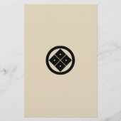 丸に隅立て四つ目 BRIEFPAPIER (Voorkant)