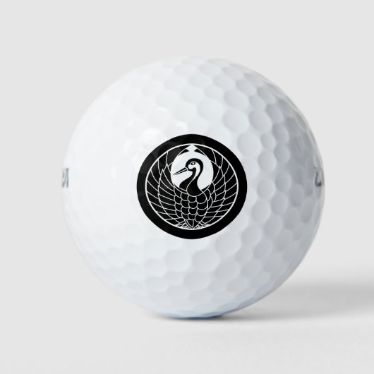 丸に鶴の丸 GOLFBALLEN (Voorkant)