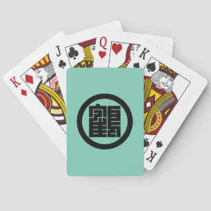 丸に鶴の角字 POKERKAARTEN