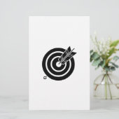 丸的に当たり矢 BRIEFPAPIER (Staand voorkant)