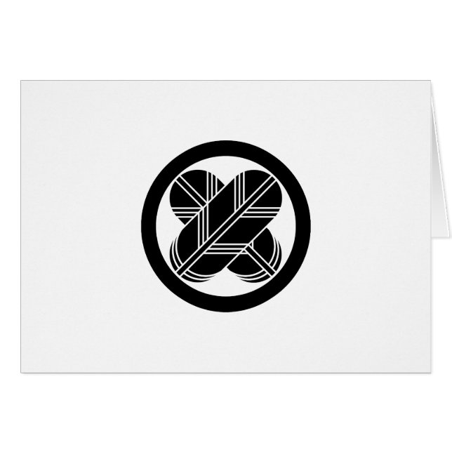 丸 に い 鷹 の 羽 (Voorkant Horizontaal)