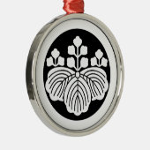 丸 に 三 桐 METALEN ORNAMENT (Rechts)