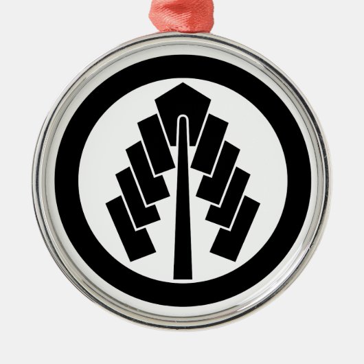 丸 に 幣 METALEN ORNAMENT (Voorkant)
