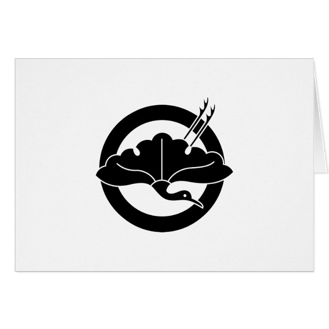 丸 に 杏 鶴 (Voorkant Horizontaal)