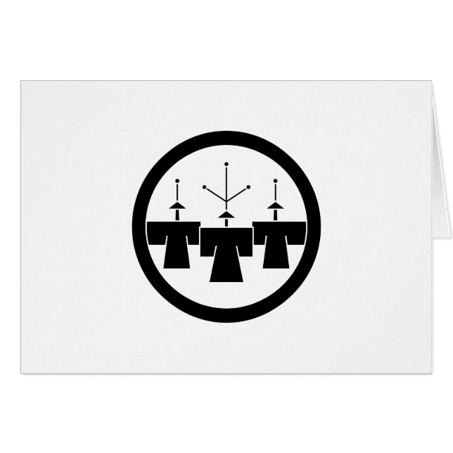 丸 に 造 桐 (Voorkant Horizontaal)