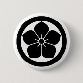丸 桔 梗 RONDE BUTTON 5,7 CM (Voorkant)