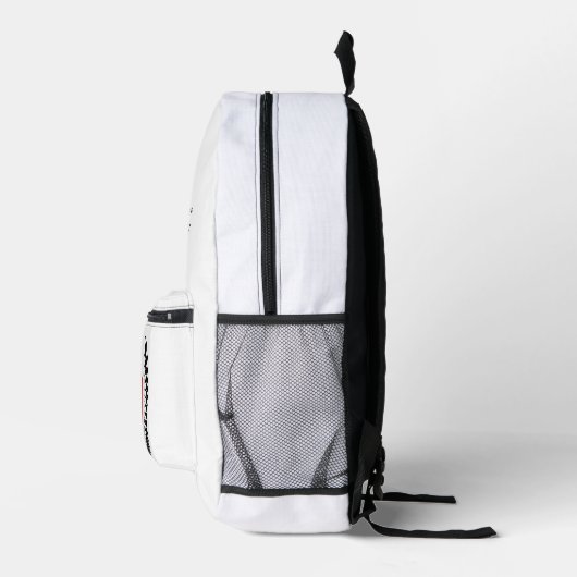 丹頂旗・バックパック(Red-Crowned Crane Flag Backpack) Bedrukte Rugzak (Rechts)