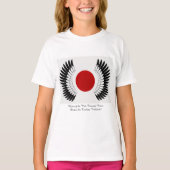 丹頂旗 子供用 Tシャツ(Red-Crowned Flag Print  T-Shirt） T-shirt (Voorkant)