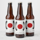 丹頂旗 bierlabelset bier etiket (Flessen)
