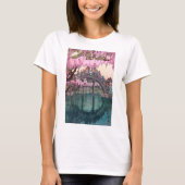 亀 戸 神, Kameido Bridge, Hiroshi Yoshida, Woodcut T-shirt (Voorkant)