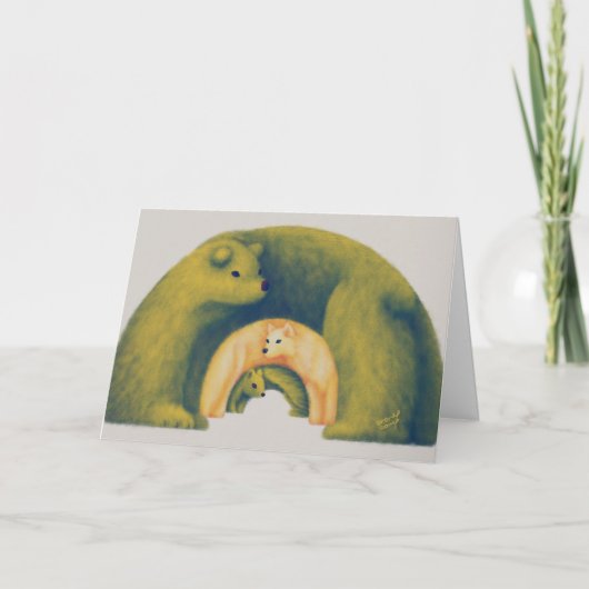 二つ折りカード 森の動物のアーチ Card -Forest Animal Arch- (Voorkant)