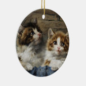 二匹の子猫 KERAMISCH ORNAMENT (Rechts)