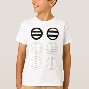 二 つ き の 作 図 T-SHIRT