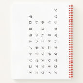 五十音(カカナ ひ ら が な 両 面タenz.) notitieboek (Achterkant)