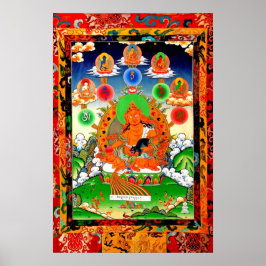 五 佛 黃 神LINEGE 5 BUDDHA YELLOW JAMBHALA Poster