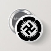 五 瓜 五 op het に 隅 ronde button 5,7 cm (Voorkant /achterkant)
