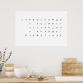五 音 (カ カ ナ) POSTER (Keuken)