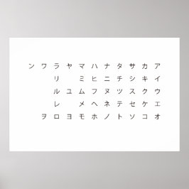 五 音 (カ カ ナ) POSTER