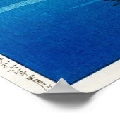 井 之 頭 園 月, maan in Inokashira Park, Hasui Kawase Poster (Hoek)