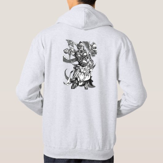 仁 像 (NIO-ZO) in de VS Hoodie (Achterkant)