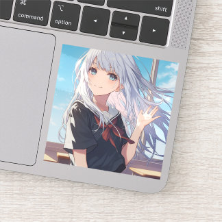 「仮面JKミリア」ステッカーシール｜寿司娘 generativeai Sticker