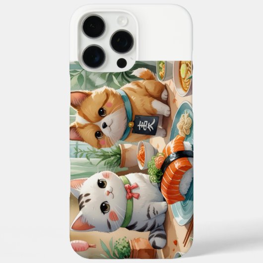 「仲良し猫の寿司時間(Cat Friends' Sushi Time)」 Case-Mate iPhone Case (Achterkant)