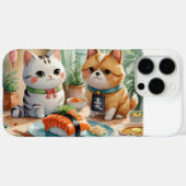 「仲良し猫の寿司時間(Cat Friends' Sushi Time)」 Case-Mate iPhone Case (Achterkant (horizontaal))