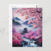 伝統的な日本の風景*春 BRIEFKAART (Voorkant / Achterkant)