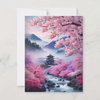 伝統的な日本の風景*春 BRIEFKAART