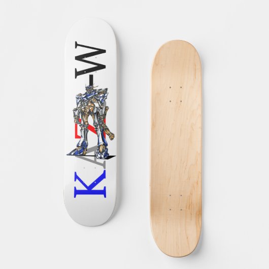 作品番号00009　「有機的細部のロボット」 PERSOONLIJK SKATEBOARD (Voorkant)