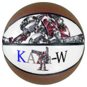 作品番号00010　「高出力荷粒子砲3連装2基装備の砲兵機」 BASKETBAL (Voorkant)